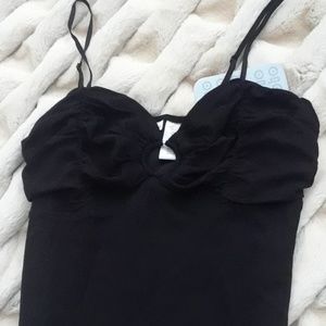 New with tags Juniors black spaghetti strap top